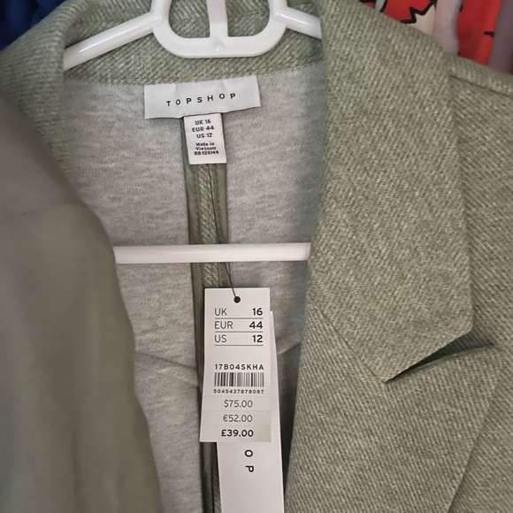 COPY - Jersey Knit Sage Green Blazer from TopShop, NWT- never worn. - Picture 2 of 2